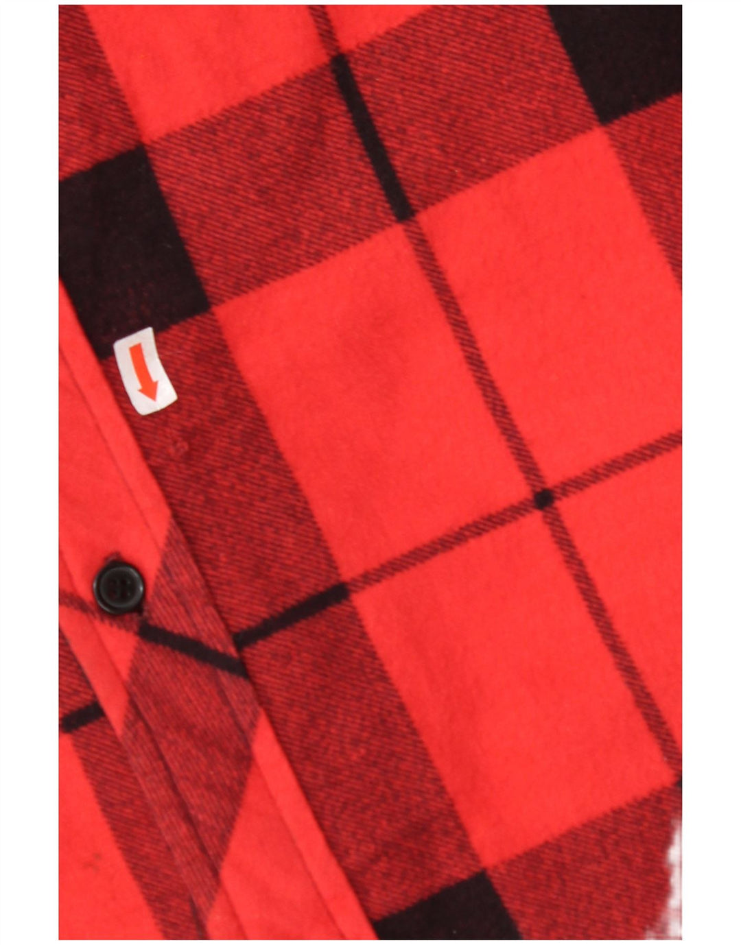 ELYSEE Mens Lumberjack Flannel Shirt Medium Red Plaid Cotton