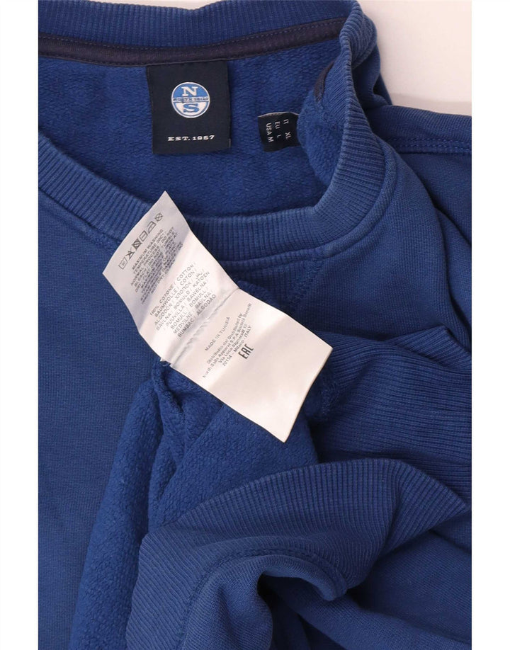North Sails Mens Sweatshirt Jumper Large Blue Cotton