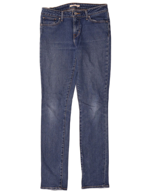 Levi's Womens 712 Slim Jeans W29 L32 Blue Cotton