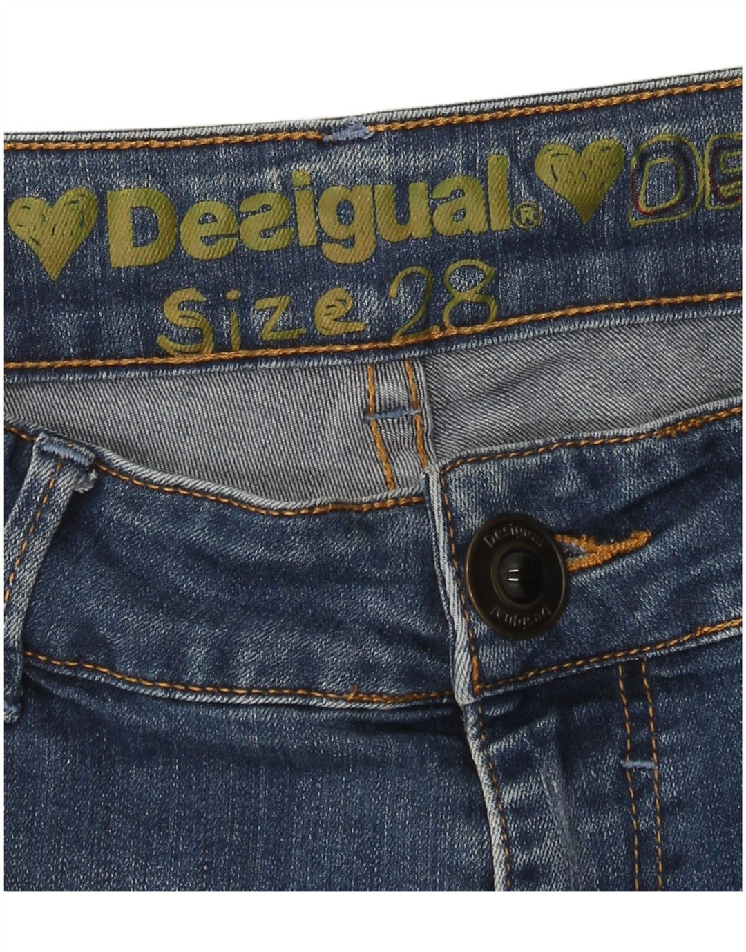 Desigual Womens Skinny Jeans W28 L27 Blue