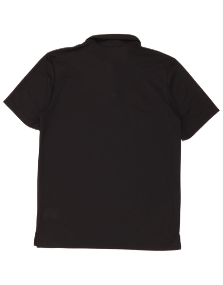 Adidas Boys Climalite Polo Shirt 13-14 Years Black Polyester