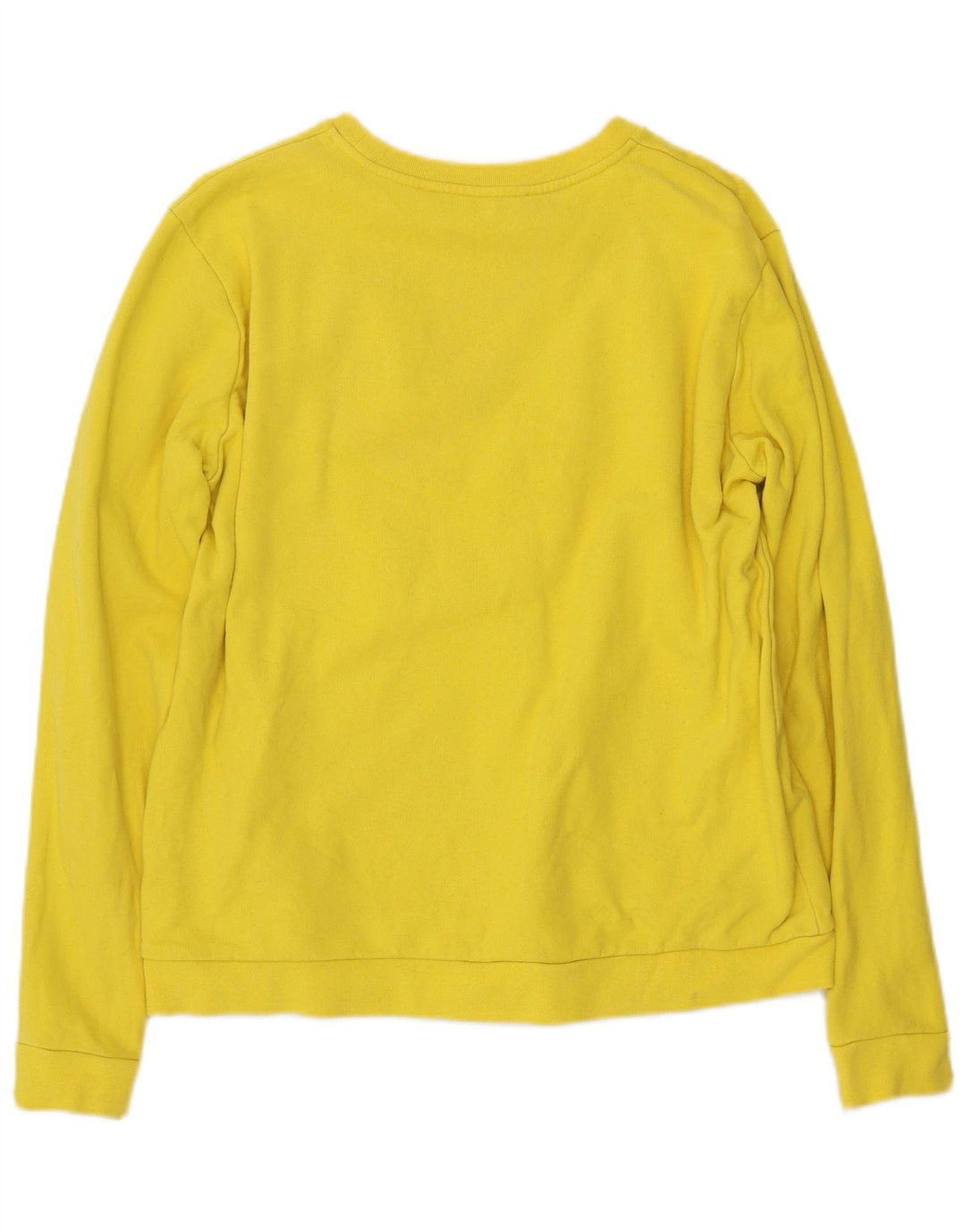 KARL LAGERFELD Womens Sweatshirt Jumper UK 16 Large Yellow Cotton
