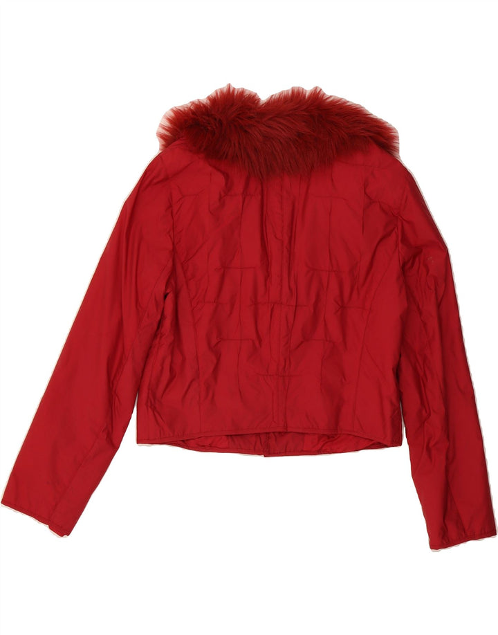 OUI Womens Bolero Jacket UK 16 Large  Red Vintage Oui and Second-Hand Oui from Messina Hembry 
