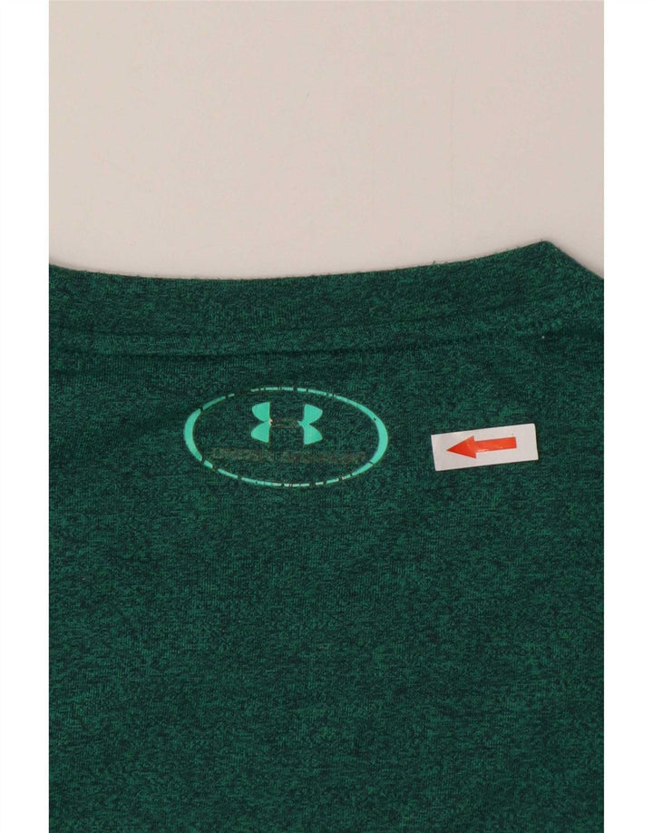 Under Armour Mens loose T-Shirt Top Medium Green Flecked