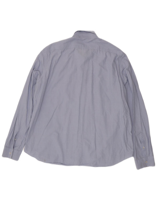 Burberry Mens BRIT Shirt 3XL Blue Cotton