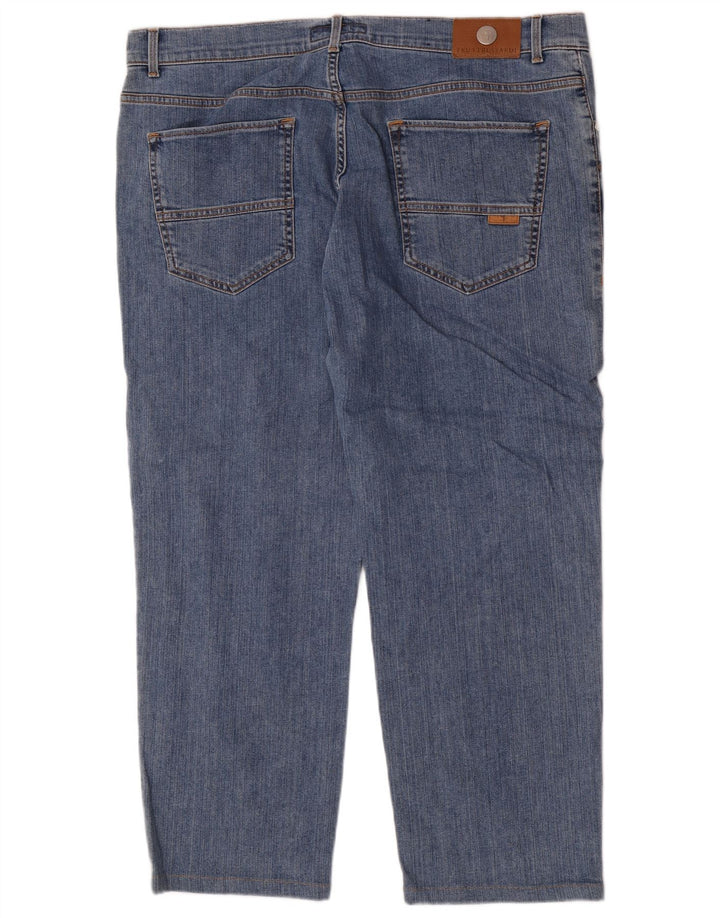 Trussardi Mens Regular Straight Jeans W42 L26 Blue Cotton
