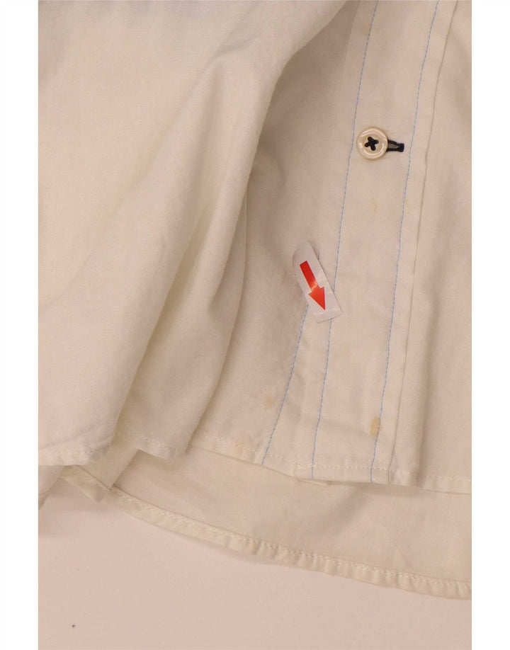Tommy Hilfiger Mens Short Sleeve Custom Fit Shirt Medium Blue Colourblock