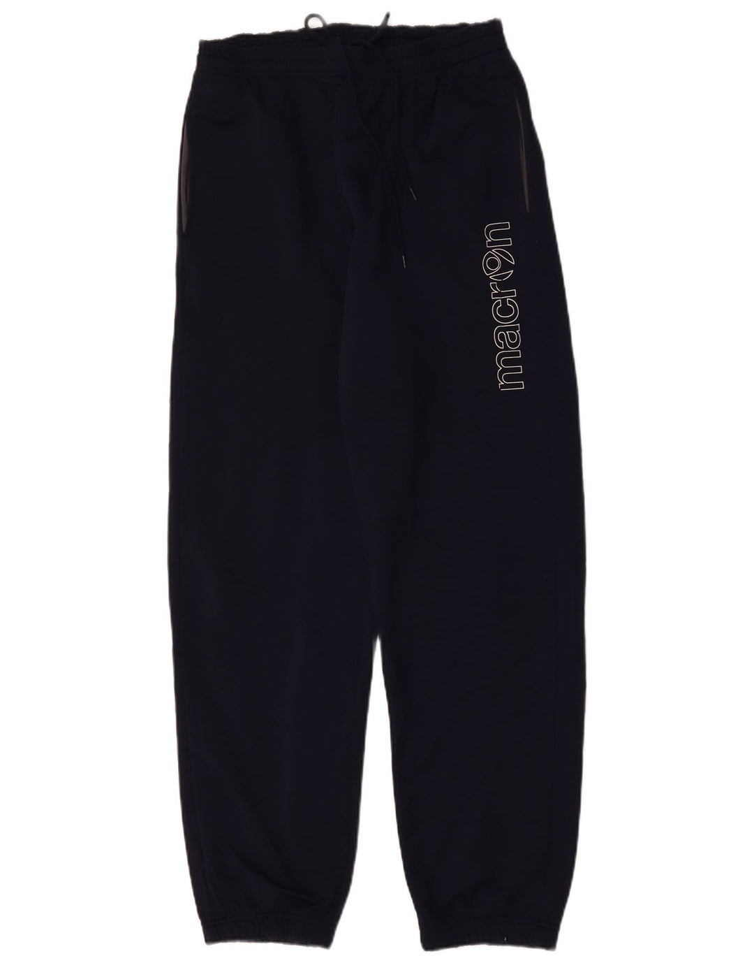 MACRON Mens Graphic Tracksuit Trousers Joggers Medium  Navy Blue