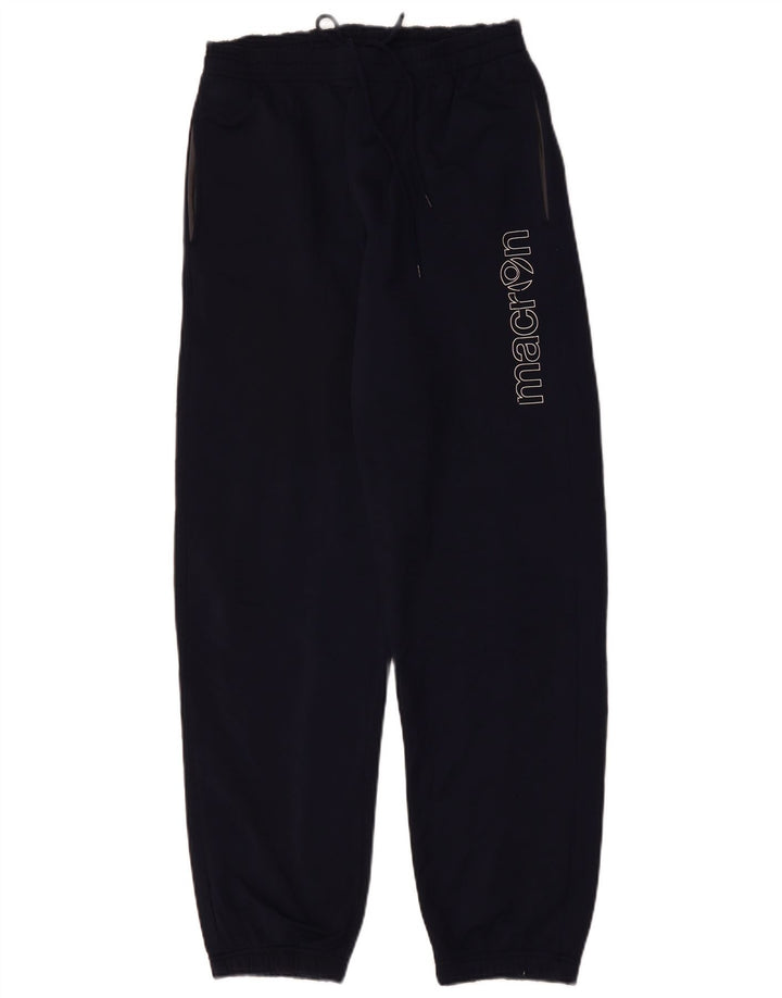 MACRON Mens Graphic Tracksuit Trousers Joggers Medium  Navy Blue