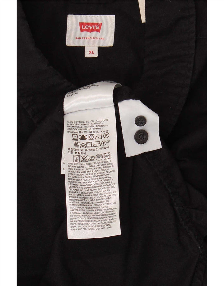 Levi's Mens Shirt XL Black Cotton