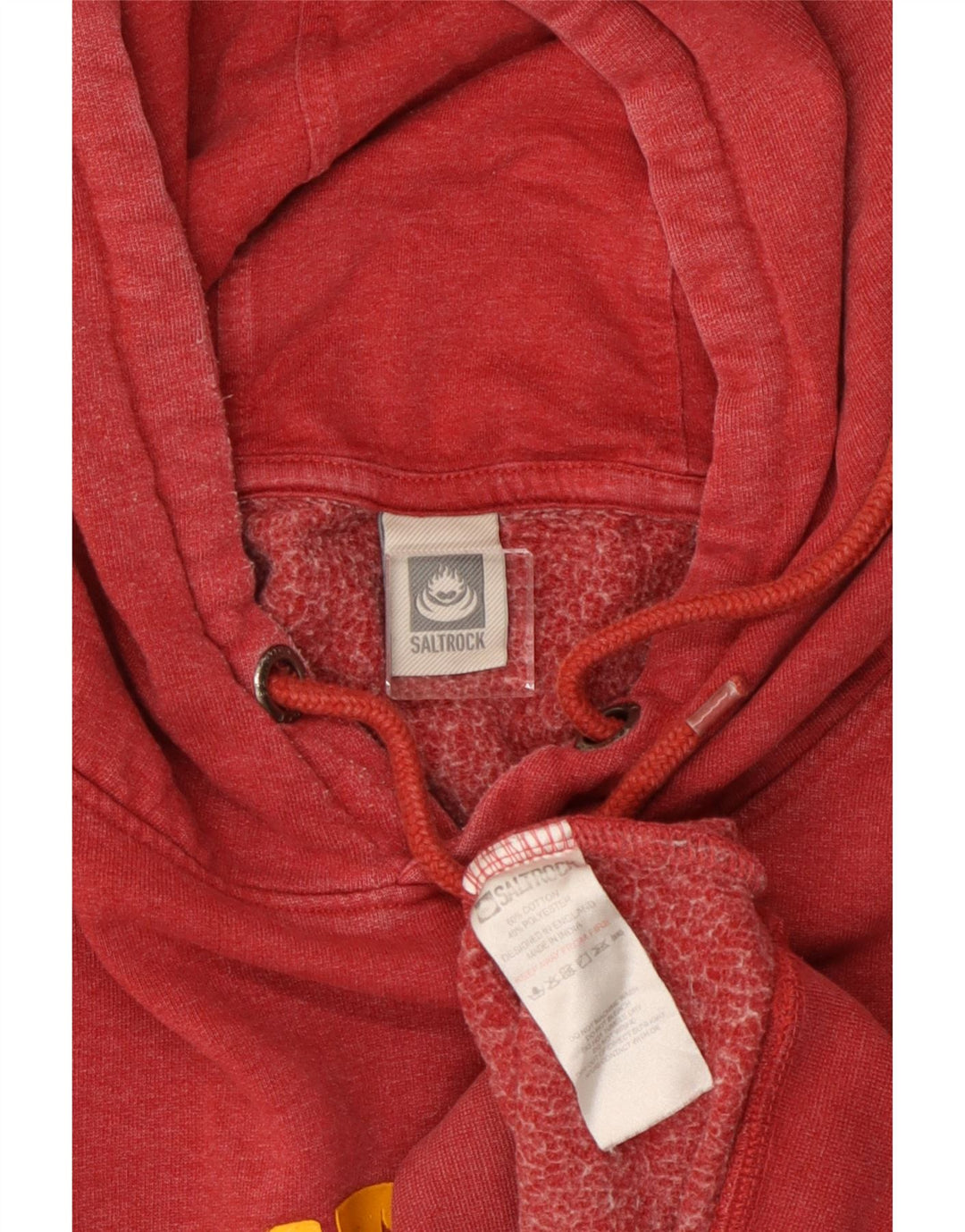 SALTROCK Mens Graphic Hoodie Jumper XL Red Cotton