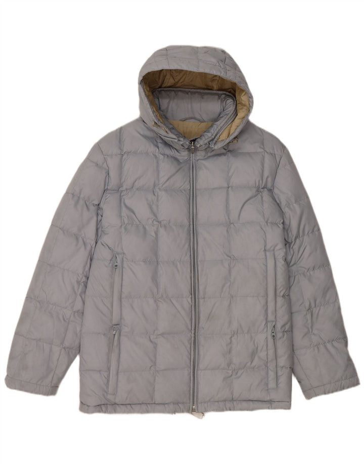 Paul & Shark Womens Hooded Padded Jacket UK 14 Medium Blue