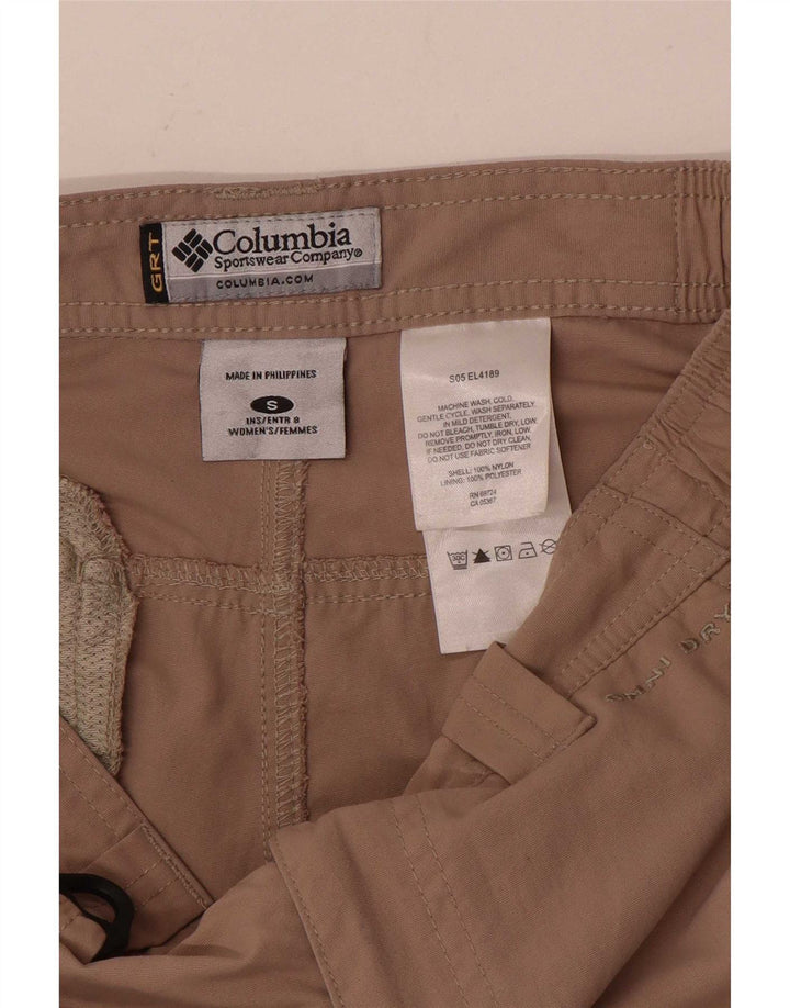 Columbia Womens Cargo Shorts Small W26 Beige Nylon