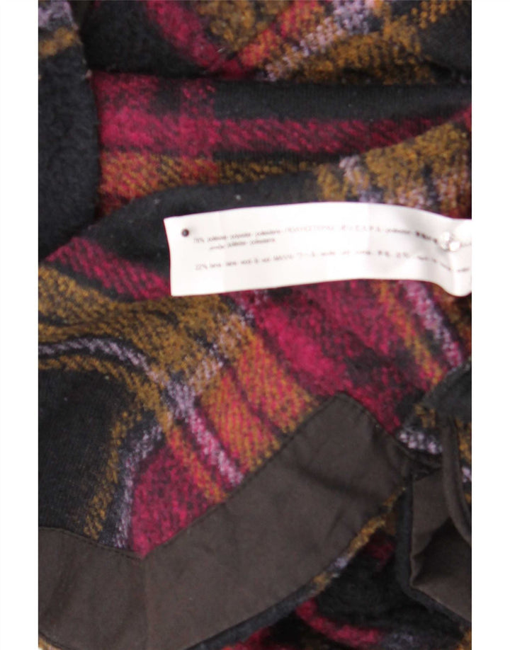 Zara Womens Oversized Shacket Jacket UK 14 Medium Multicoloured Check
