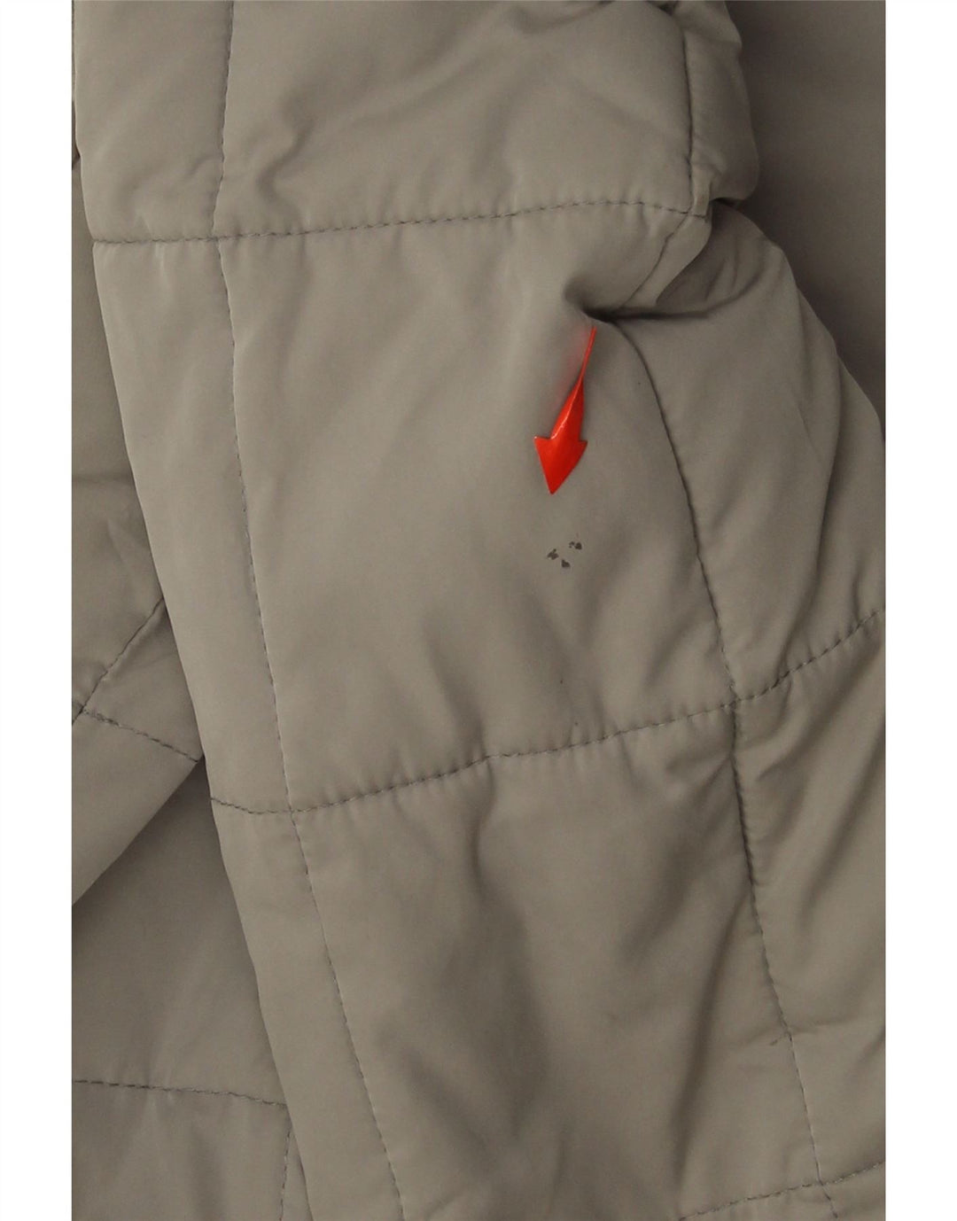 SUPERDRY Womens Padded Jacket UK 14 Large Grey Wool