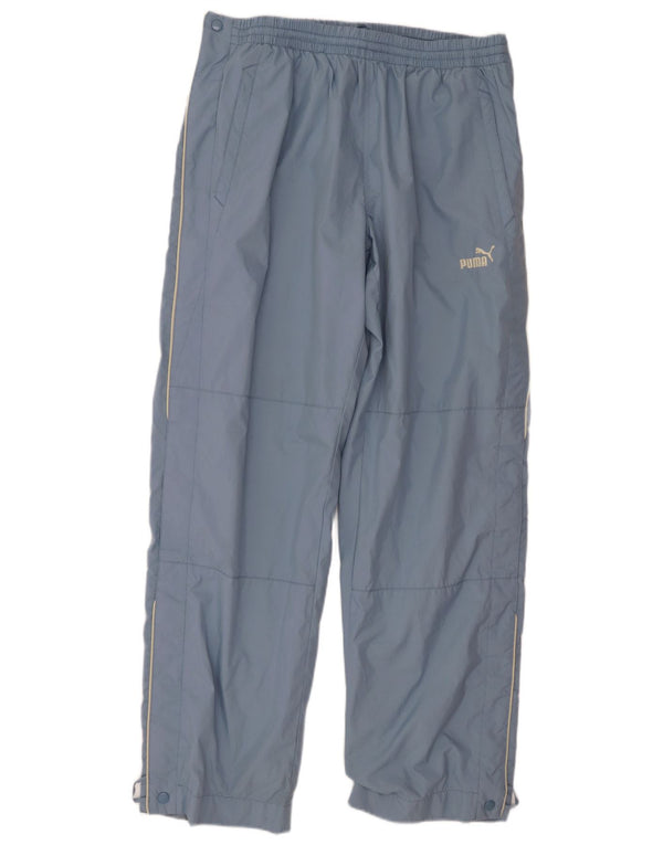 PUMA Mens Tracksuit Trousers Large Blue Polyester