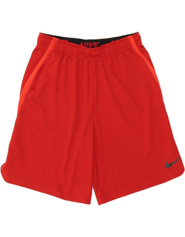 NIKE Mens Dri Fit Sport Shorts Large  Red Polyester Vintage Nike and Second-Hand Nike from Messina Hembry 