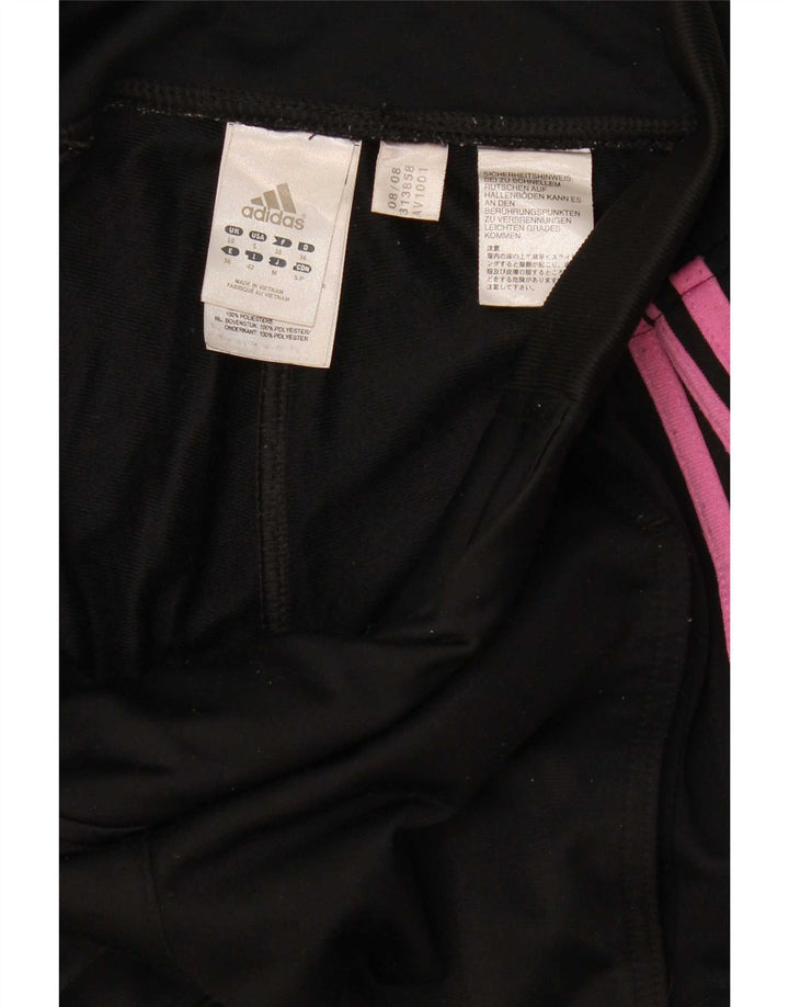 Adidas Womens Tracksuit Trousers UK 10 Small Black Polyester