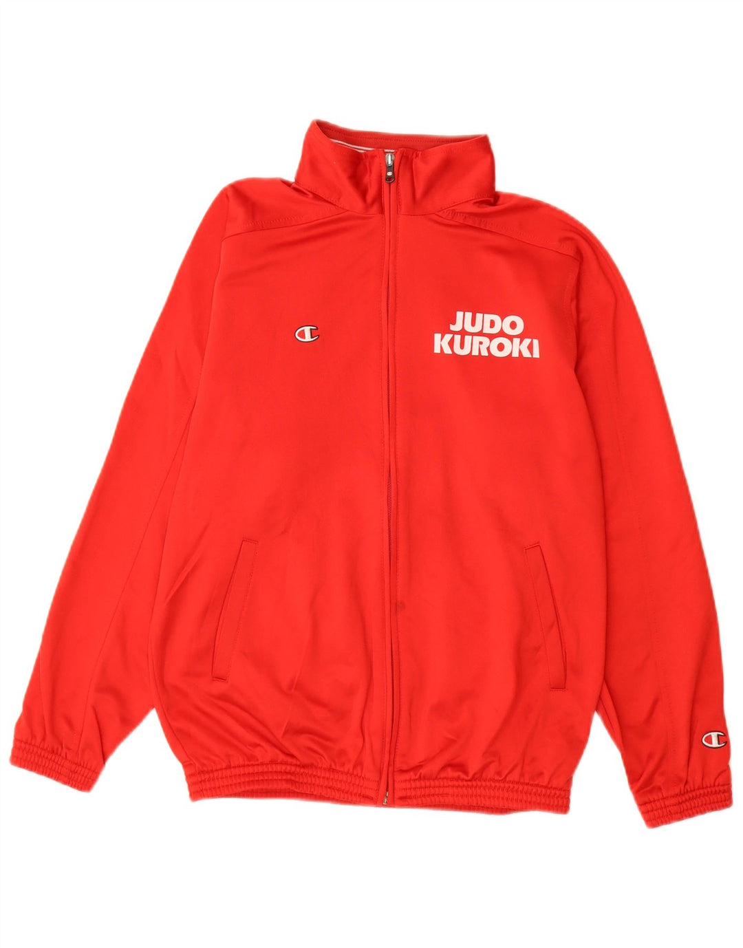 CHAMPION Boys Judo Kuroki Graphic Tracksuit Top Jacket 13-14 Years XL Red