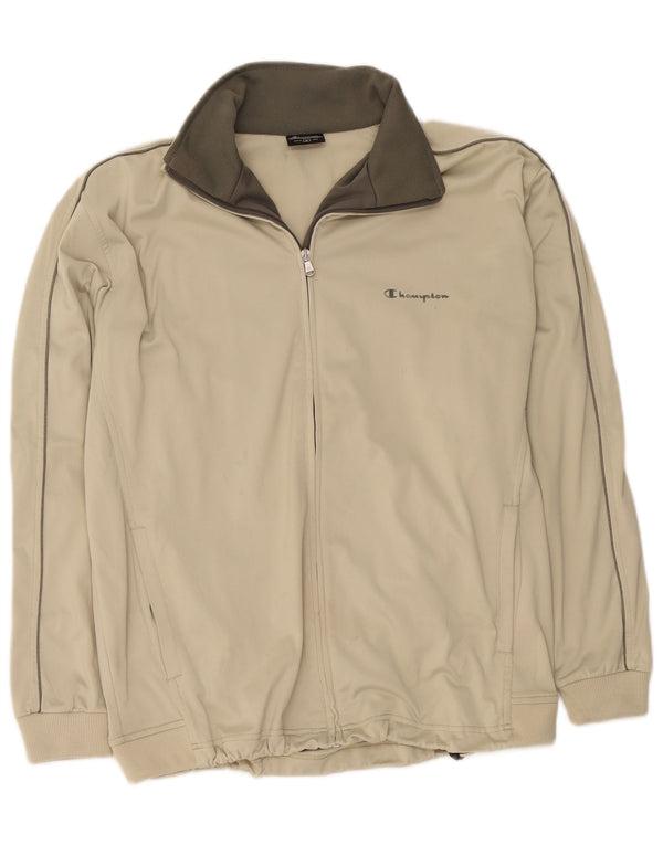 Champion Mens Tracksuit Top Jacket Medium Green Polyester