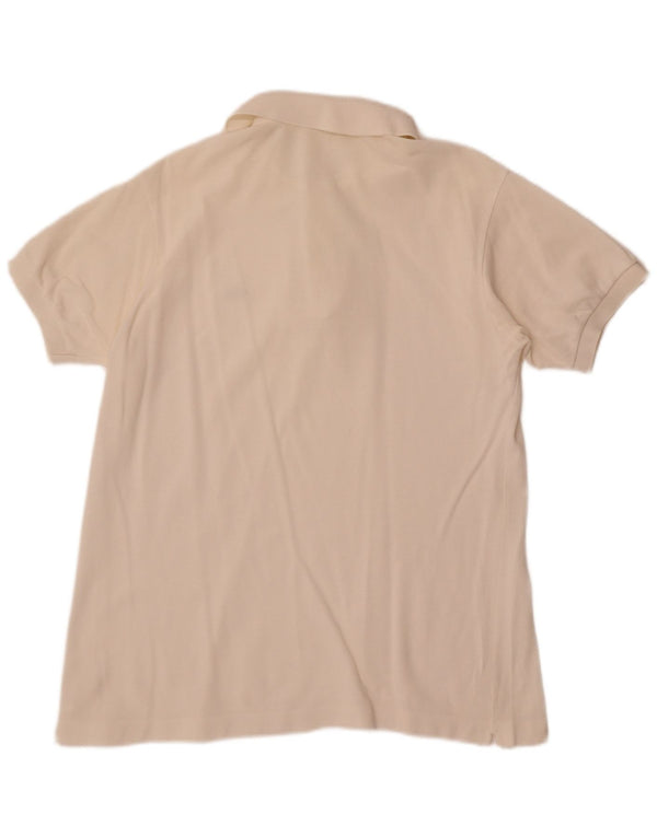 Lacoste Mens Polo Shirt Medium White Cotton