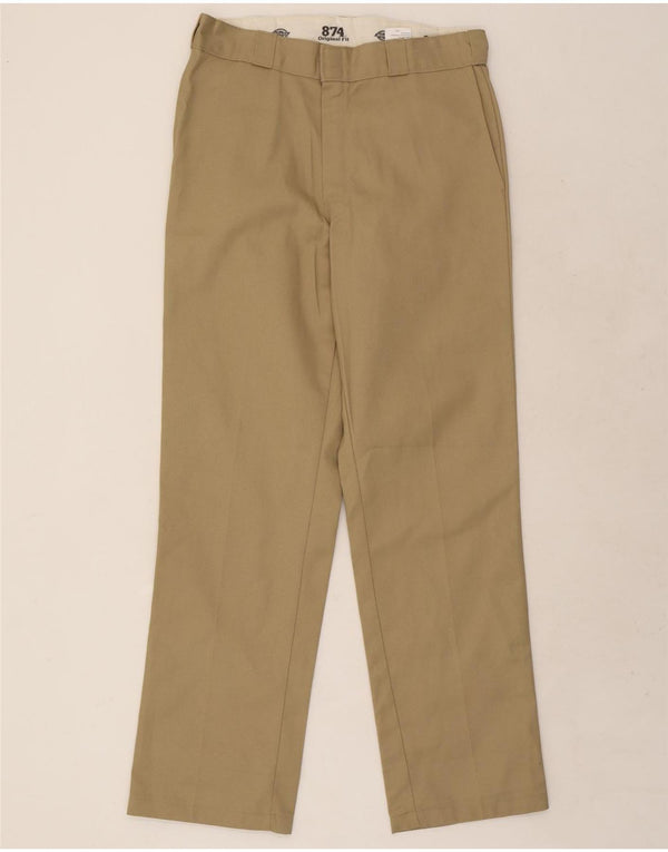 Dickies Mens 874 Straight Original Fit Chino Trousers W34 L34 Beige