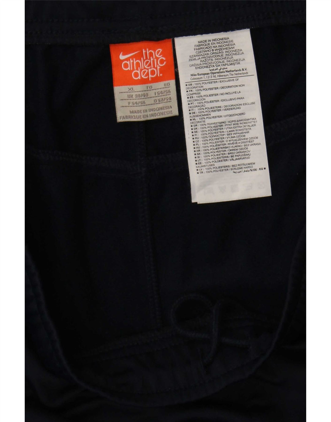 Nike Mens Tracksuit Trousers XL Navy Blue Polyester