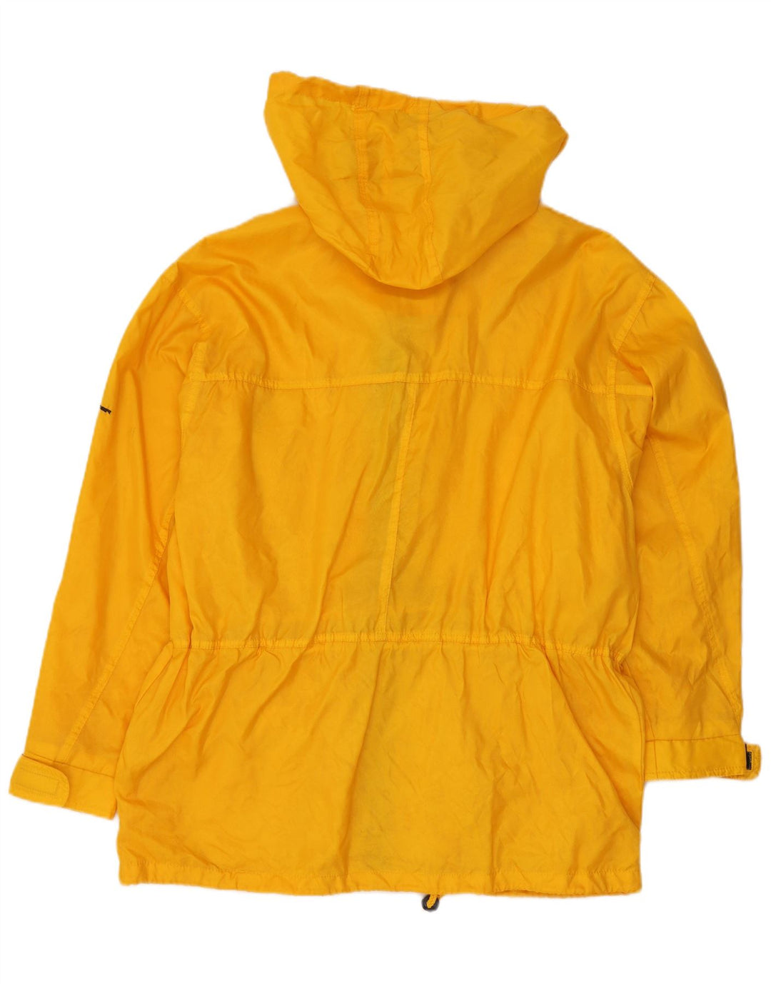 ACTIVE Mens Hooded Rain Jacket UK 38 Medium Yellow Polyamide