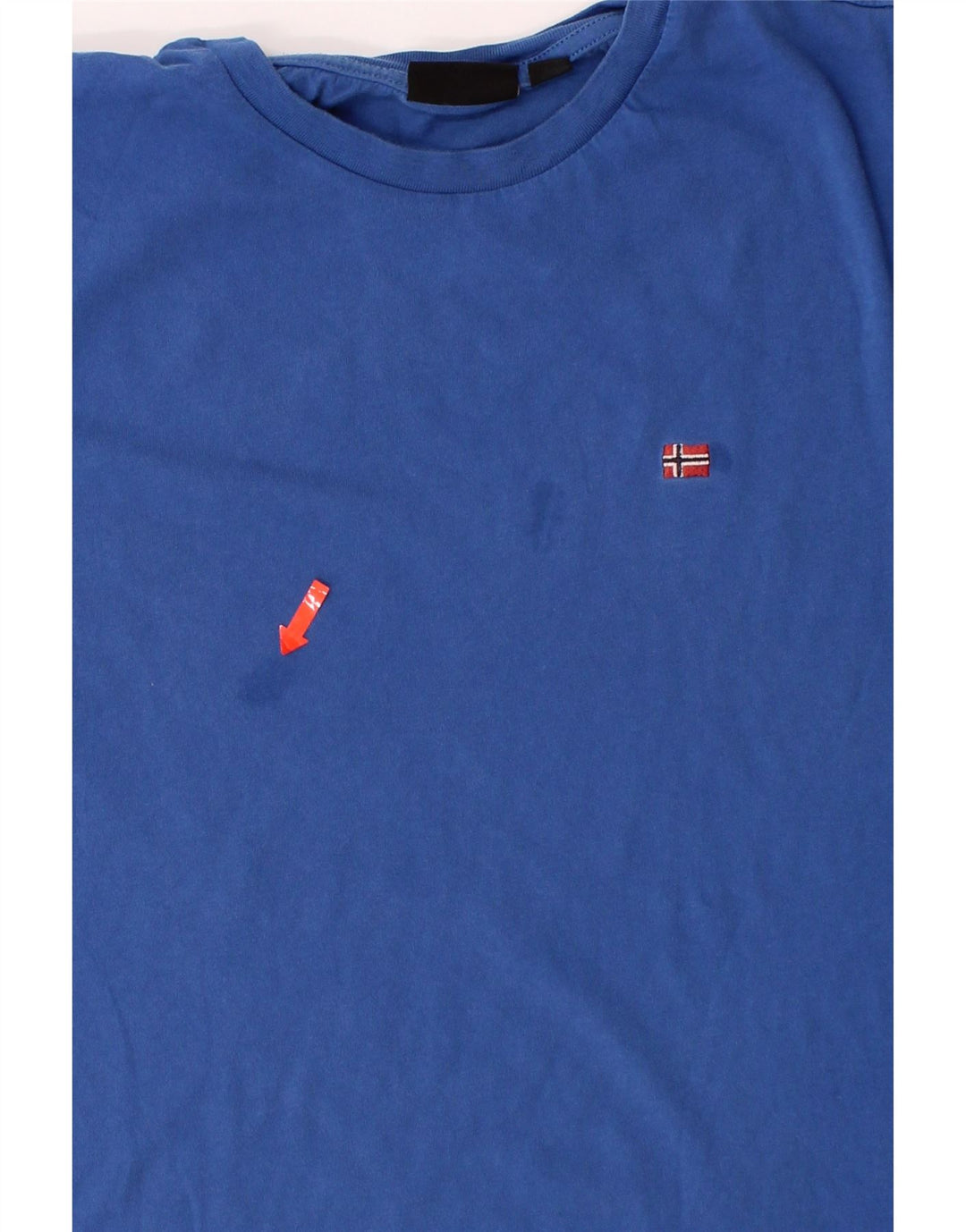 NAPAPIJRI Mens T-Shirt Top Medium Blue Cotton Vintage Napapijri and Second-Hand Napapijri from Messina Hembry 