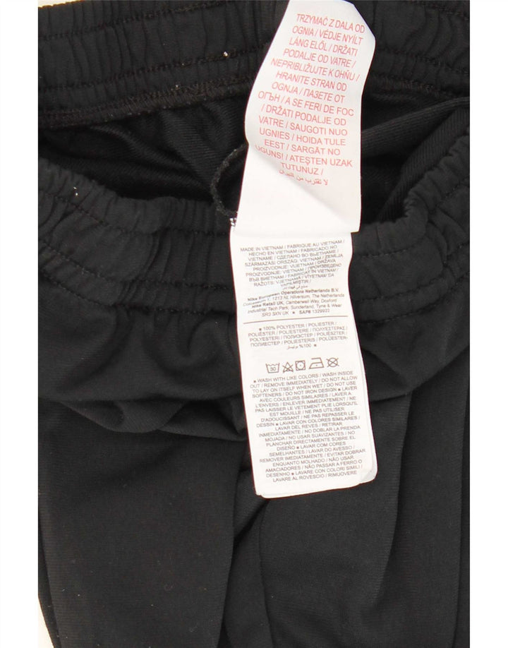 Nike Boys Tracksuit Trousers Joggers 10-11 Years Medium Black Polyester