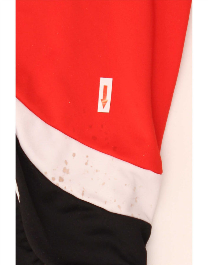 Errea Mens Tracksuit Top Jacket 2XL Red Colourblock