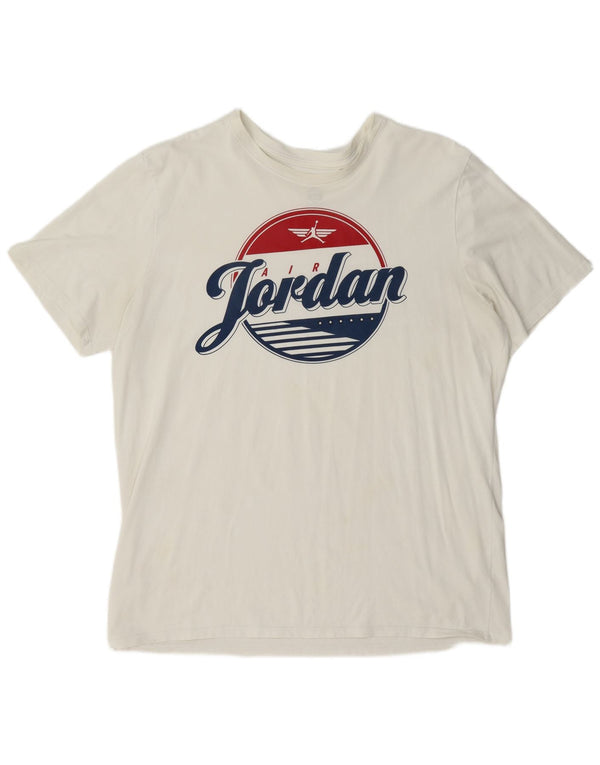 Jordan Mens Graphic T-Shirt Top XL White