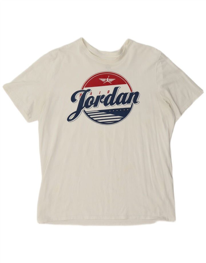 Jordan Mens Graphic T-Shirt Top XL White