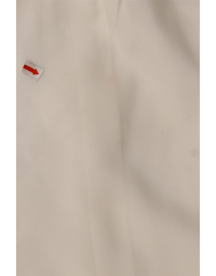 VINTAGE Womens Ruffle Front Shirt Blouse UK 16 Large White