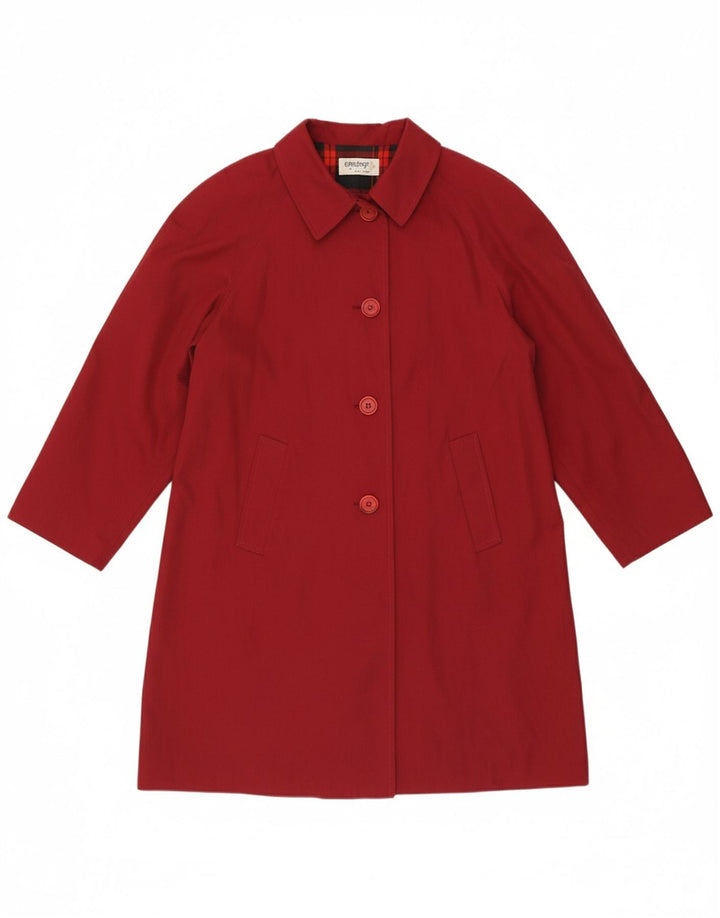 EMOZIONI Womens Overcoat IT 48 XL Red Polyester