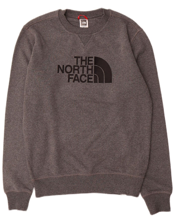 The North Face Mens Graphic Sweatshirt Jumper Small Grey Cotton