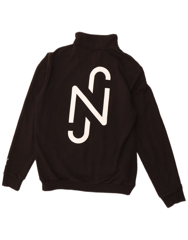 PUMA Mens Graphic Tracksuit Top Jacket Large Black