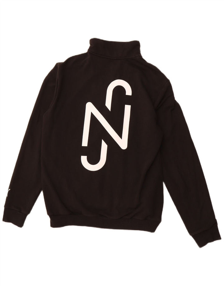 PUMA Mens Graphic Tracksuit Top Jacket Large Black