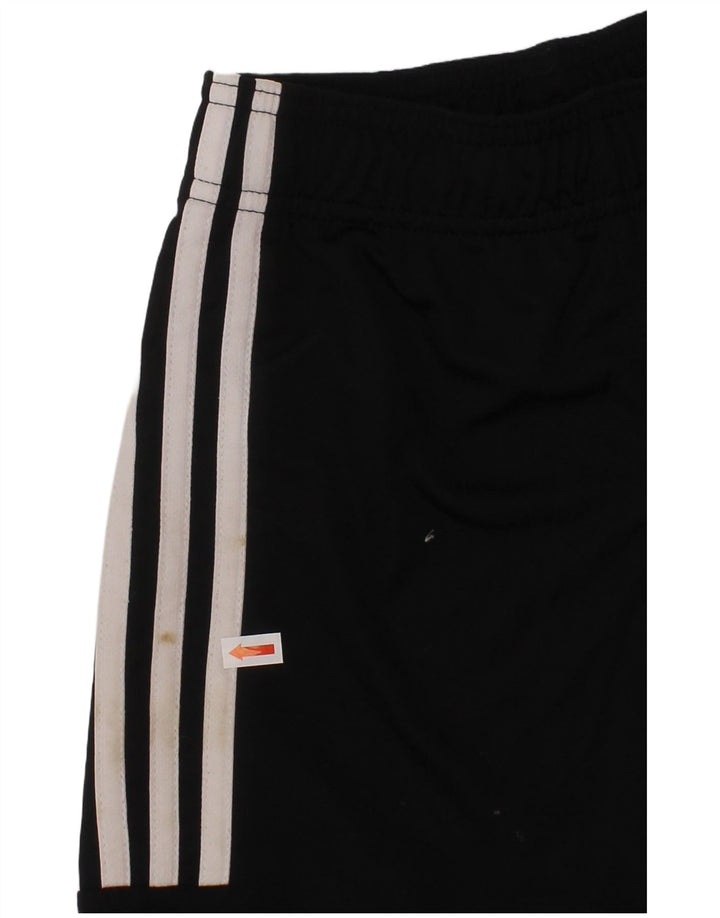 ADIDAS Boys Climalite Sport Shorts 7-8 Years  Black Polyester