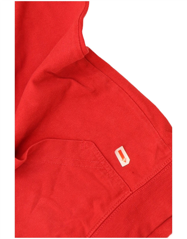 NIKE Mens Air Graphic Hoodie Jumper UK 45/47 XL Red Cotton