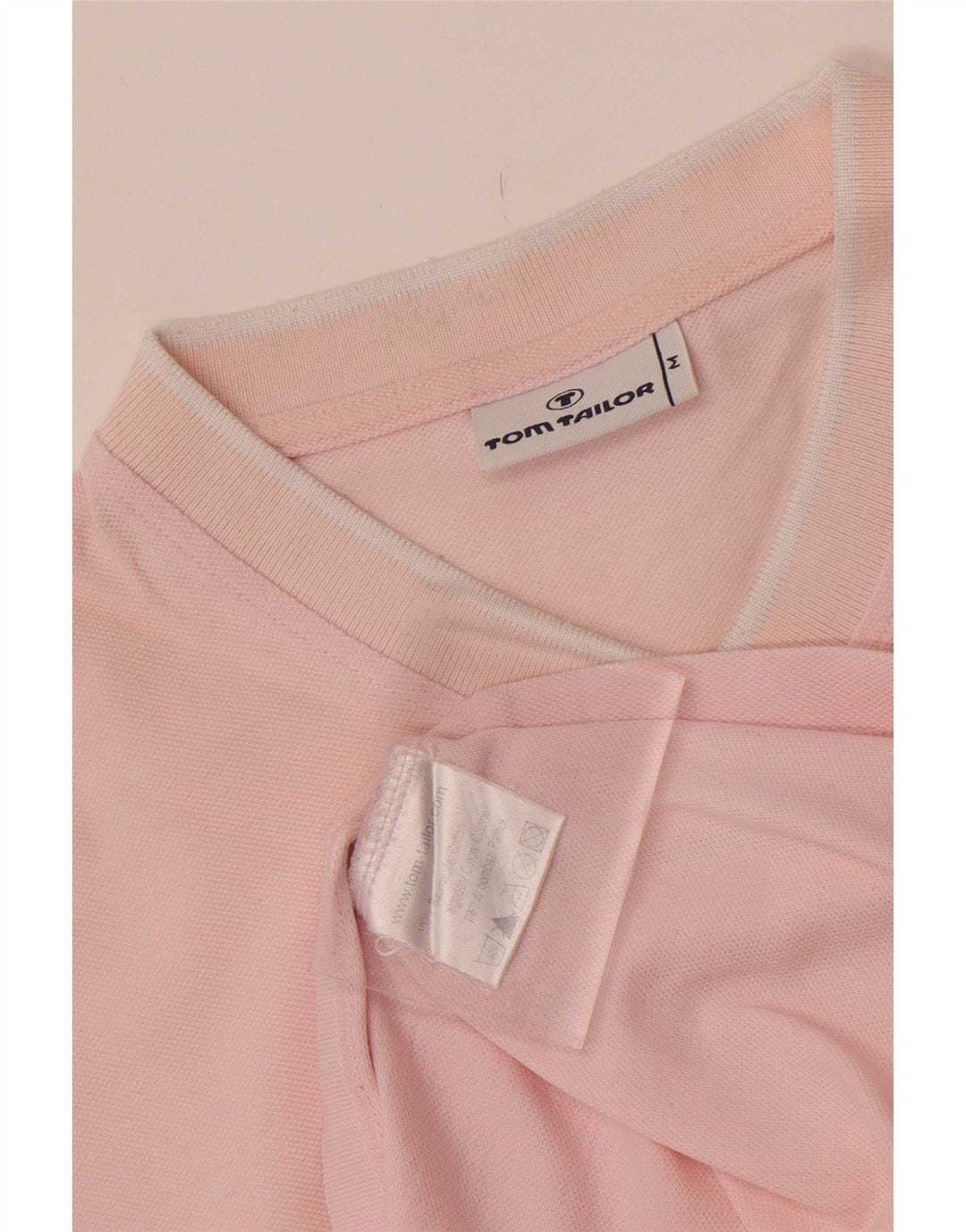 Tom Tailor Mens T-Shirt Top Medium Pink Cotton
