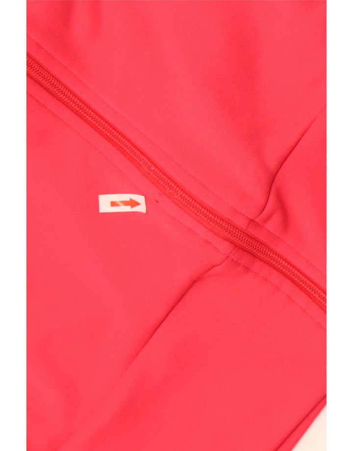 Adidas Womens Tracksuit Top Jacket UK 16 Large Pink Polyester