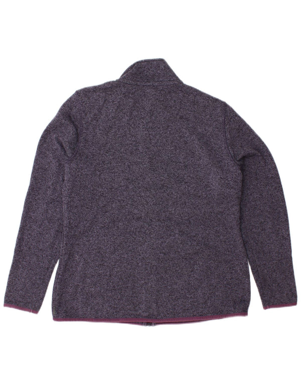 EDDIE BAUER Womens Tracksuit Top Jacket UK 18 XL Navy Blue Polyester