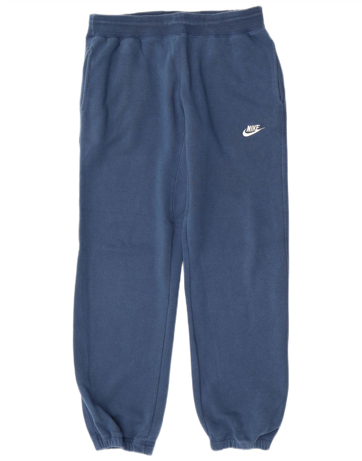 Nike Mens Tracksuit Trousers Joggers Medium Blue Cotton