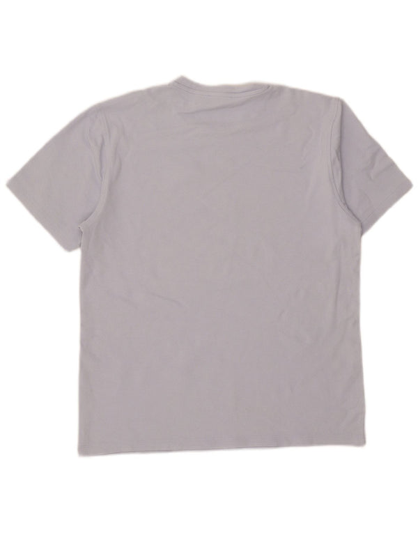 Reiss Womens T-Shirt Top UK 16 Large Blue Cotton