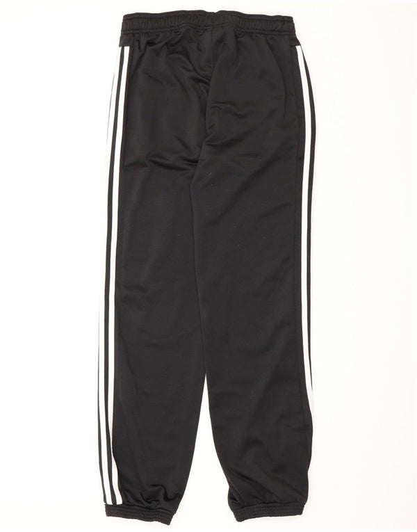 Adidas Boys Tracksuit Trousers Joggers 13-14 Years  Black Polyester