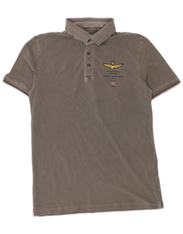 Aeronautica Militare Mens Polo Shirt Medium Grey