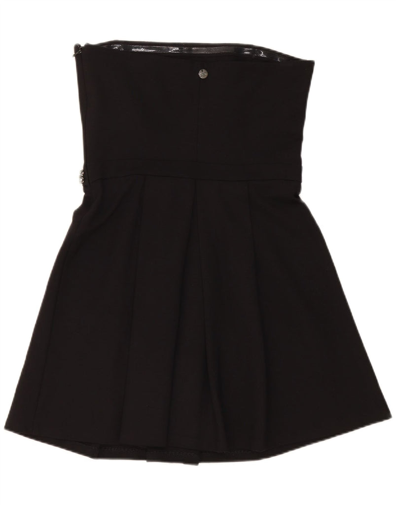 SIMONA BARBIERI Womens Twin-Set Strapless Dress UK 12 Medium Black Viscose Vintage Simona Barbieri and Second-Hand Simona Barbieri from Messina Hembry 