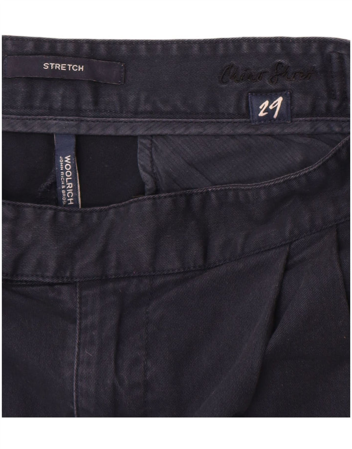 WOOLRICH Womens Pegged Chino Shorts W29 Medium Navy Blue