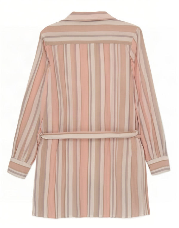 Guess Womens Shirt Dress UK 12 Medium Multicoloured Striped Rayon